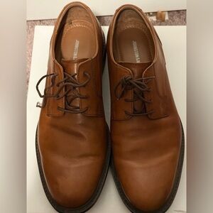 Johnston & Murphy Men’s Brown Leather Dress Shoes Size 13 M Plain Toe Lace Up